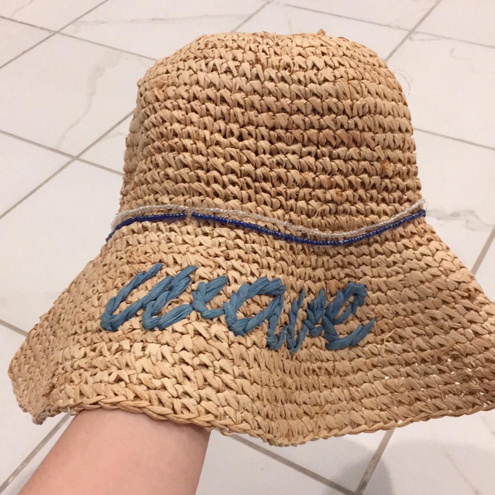 Raffia straw hat from Echo